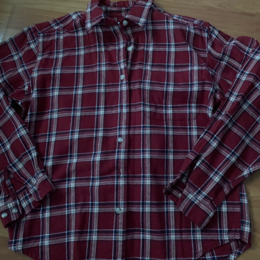 Boys long sleeve button
